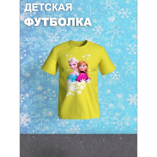 Футболка с принтом Холодное сердце детская
