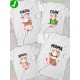 Футболка для папы с коровой и коровкой dad daddy новогодняя