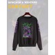 Свитшот с принтом из мультсериала Евангелион оверсайз. Свитшот унисекс Evangelion Eva 01 в стиле street style для молодежи.