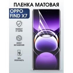 Защитная гидрогелевая пленка для OPPO FIND X7, полиуретановая плёнка матовая на мобильный телефон .