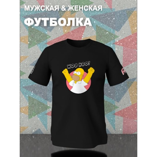 Футболка Гомер Симпсон и мем Simpsons y2k