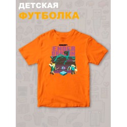 Футболка майнкрафт стив и алекс с драконом minecraft детская