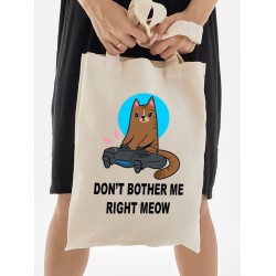 Футболка с котом геймером и надписью meow детская