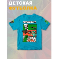 Футболка крипер стив майнкрафт tnt minecraft с игрой детская
