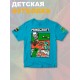 Футболка крипер стив майнкрафт tnt minecraft с игрой детская