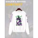 Свитшот с принтом из мультсериала Евангелион оверсайз. Свитшот унисекс Evangelion Eva 01 в стиле street style для молодежи.