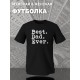 Футболка с надписью best dad ever и принтом минимализм y2k