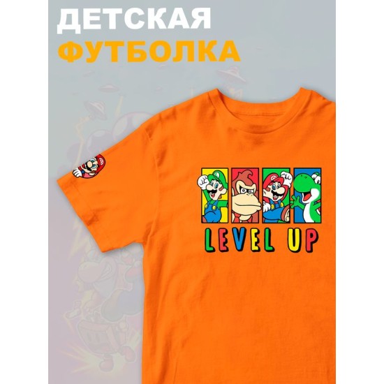 Футболка супер марио и луиджи донки конг нинтендо детская