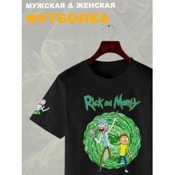 Футболка рик и морти путешествие из rick and morty y2k