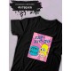 Футболка с принтом "Симпсоны simpsons" оверсайз черная. Футболка с Гомером Симсоном унисекс в стиле кэжуал y2k для молодежи
