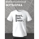 Футболка с надписью best dad ever и принтом минимализм y2k