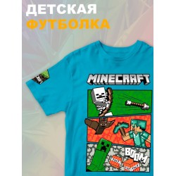 Футболка крипер стив майнкрафт tnt minecraft с игрой детская