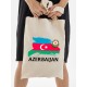 Шоппер Азербайджан флаг Azerbaijan с принтом