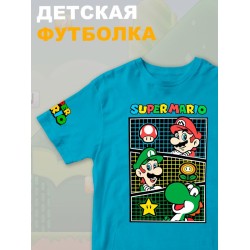 Футболка супер марио и луиджи брос нинтендо детская