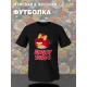 Парная футболка для двоих влюбленных на свадьбу "Angry birds" черная женская. Футболка с принтом для пар и для молодоженов.