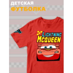 Футболка детская с принтом Тачки Молния Маккуина