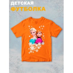 Футболка с принтом Холодное сердце детская