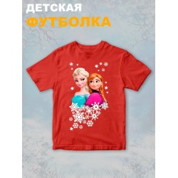 Футболка с принтом Холодное сердце детская
