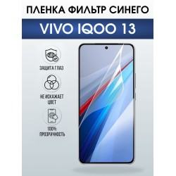 Защитная пленка на телефон Vivo IQOO 13 anti blue ray. Полиуретановая бронепленка на экран смартфона Виво Айкью 13.