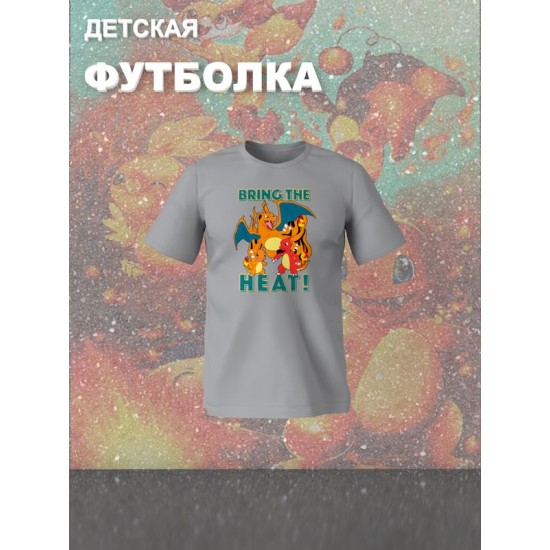 Футболка покемон чармандер pokemon аниме y2k детская