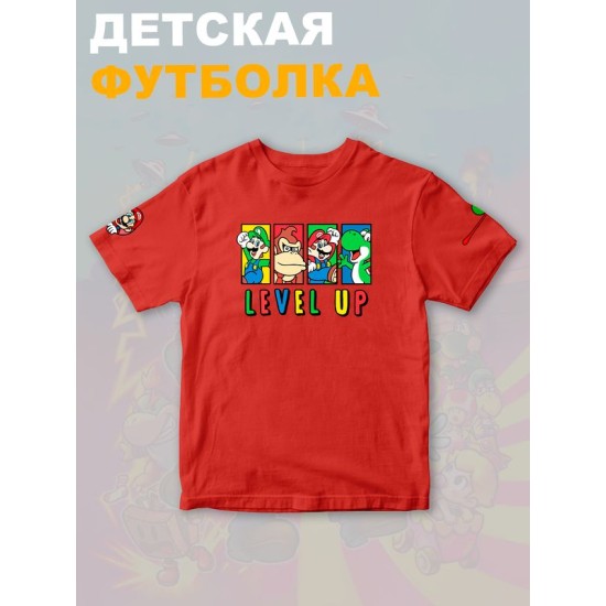 Футболка супер марио и луиджи донки конг нинтендо детская