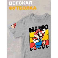 Футболка супер марио брос super mario нинтендо детская