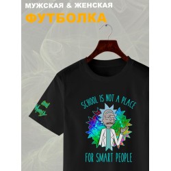 Футболка рик и морти и ученый мем из rick and morty