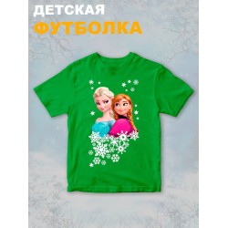 Футболка с принтом Холодное сердце детская
