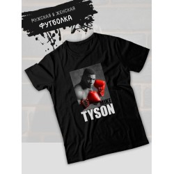 Футболка майк тайсон mike tyson и бокс с принтом и надписью борьба с боксерской тематикой и перчатками эстетика boxing для боксеров и бойцов, черная женская мужская одежда sportswear спортивный стиль.