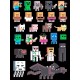 Футболка майнкрафт стив и алекс с игрой minecraft детская