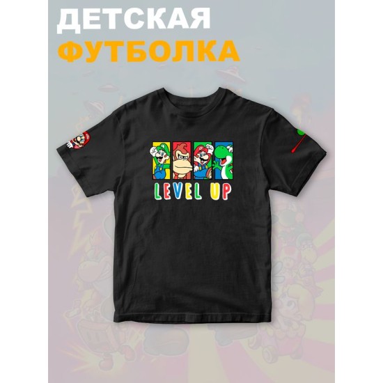 Футболка супер марио и луиджи донки конг нинтендо детская