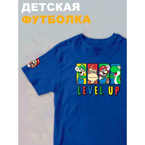 Футболка супер марио и луиджи донки конг нинтендо детская