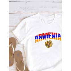 Футболка Армения Armenia герб и флаг