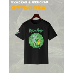 Футболка рик и морти путешествие из rick and morty y2k