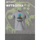 Футболка с котом геймером и надписью meow детская