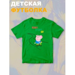 Футболка свинка пеппа с мультиком peppa pig детская