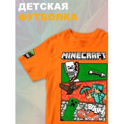 Футболка крипер стив майнкрафт tnt minecraft с игрой детская