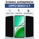Защитная гидрогелевая пленка для OPPO RENO 12 F, полиуретановая плёнка антишпион на мобильный телефон ОРРО рено 12ф.