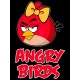 Парный свитшот для двоих влюбленных на свадьбу "Angry birds" черный женский. Свитшот с принтом "Энгри Бердз" для пар и для молодоженов.
