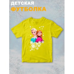 Футболка с принтом Холодное сердце детская