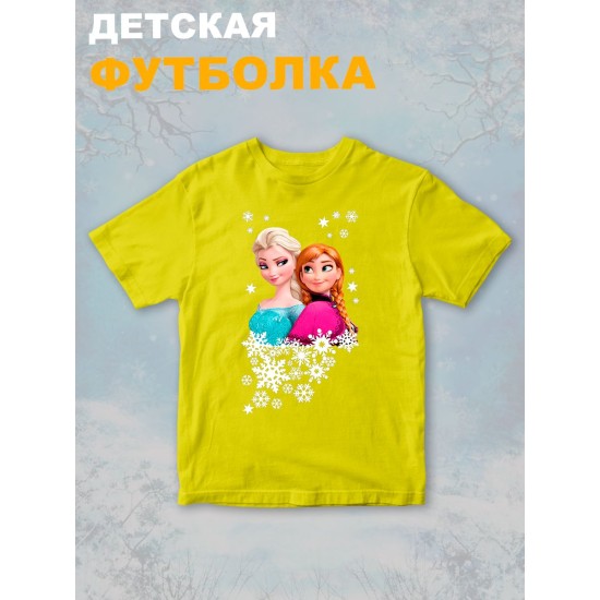Футболка с принтом Холодное сердце детская