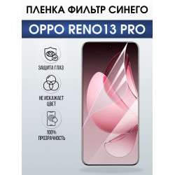 Защитная пленка на телефон Oppo Reno13 pro anti blue ray. Полиуретановая бронепленка на экран смартфона Оппо Рено 13 про.