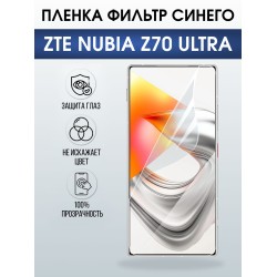 Защитная пленка на телефон ZTE Nubia z70 ultra anti blue ray. Полиуретановая бронепленка на экран смартфона ЗТЕ Нубия зет 70 ультра.