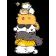 Шоппер с котиками и котами аниме с принтом каваи anime kawaii cute cat kawai kitty черный, андеграунд стритстайл сумка для шопинга и покупок тканевая женская и мужская кэжуал стрит стайл y2k style.