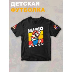 Футболка супер марио брос super mario нинтендо детская