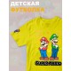 Футболка супер марио и луиджи брос nintendo y2k детская