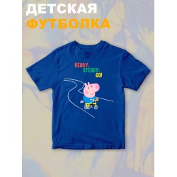 Футболка свинка пеппа с мультиком peppa pig детская