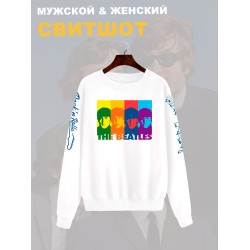 Свитшот Beatles логотип с принтом, рисунком rock style