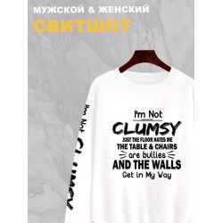 Свитшот мем и прикол с надписью I'm not clumsy y2k