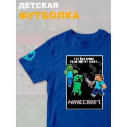 Футболка крипер майнкрафт стив с зомби minecraft детская